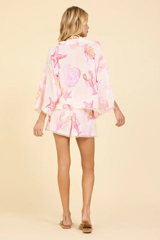 OD Crepe Tie Front Top - Oceana - The Salty BabeTop