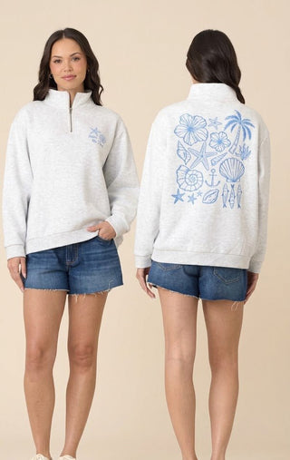 OD Seas The Day Zip Pullover - The Salty BabeJackets