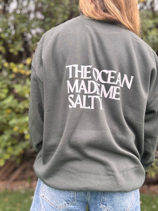 OMMS Hibiscus Crewneck Sweatshirt - The Salty BabeFleece Tops
