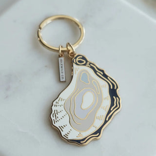 Oyster Enamel Keychain - The Salty BabeKeychain