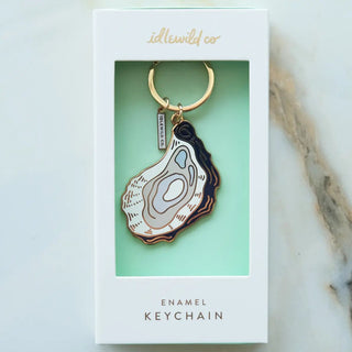 Oyster Enamel Keychain - The Salty BabeKeychain