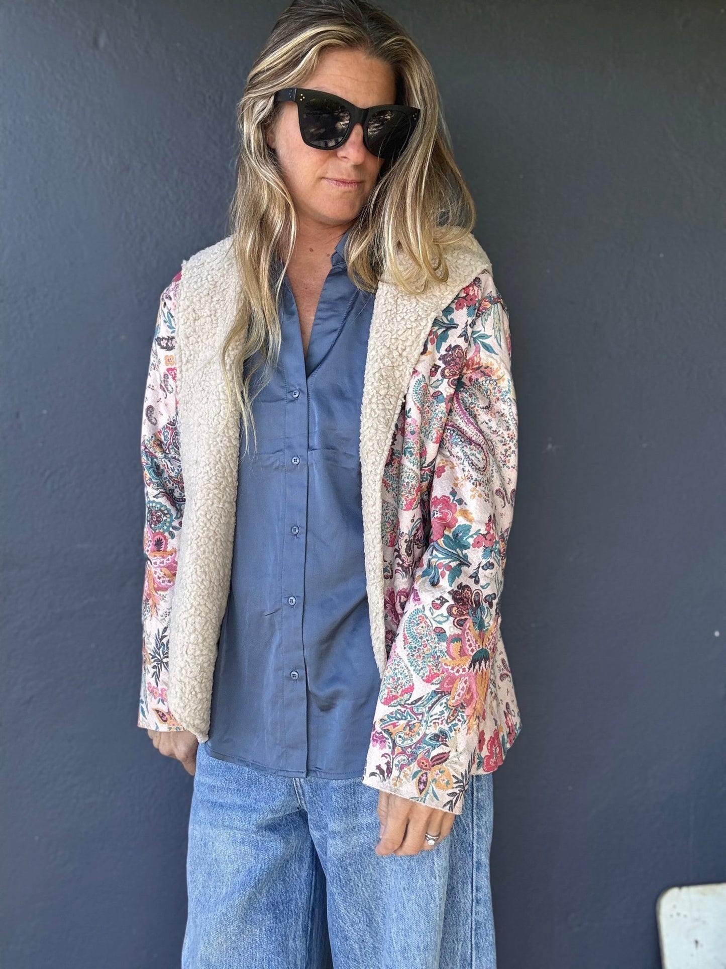 Paisley Dreams Sherpa Jacket - The Salty BabeJackets