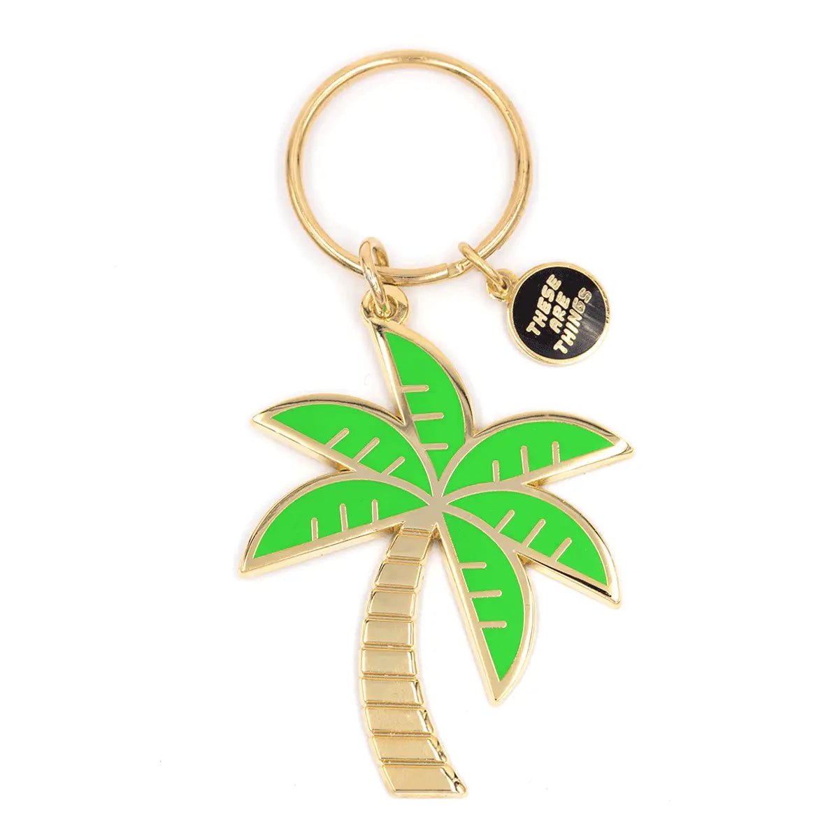 Palm Tree Enamel Keychain - The Salty BabeGift