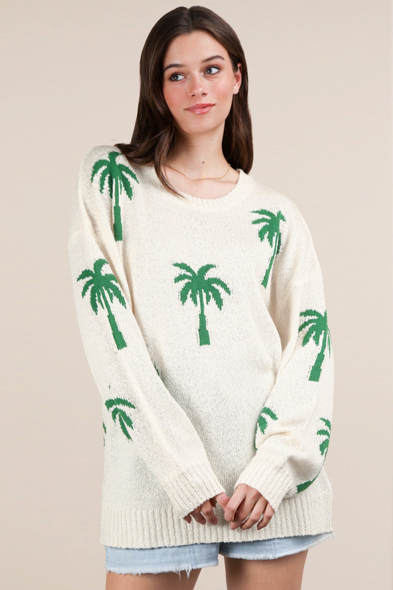 Palm Tree Sweater - The Salty BabeSweaters