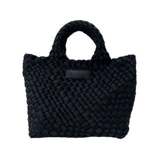 PARKER & HYDE Mini Woven tote bag - Black - The Salty BabeBags