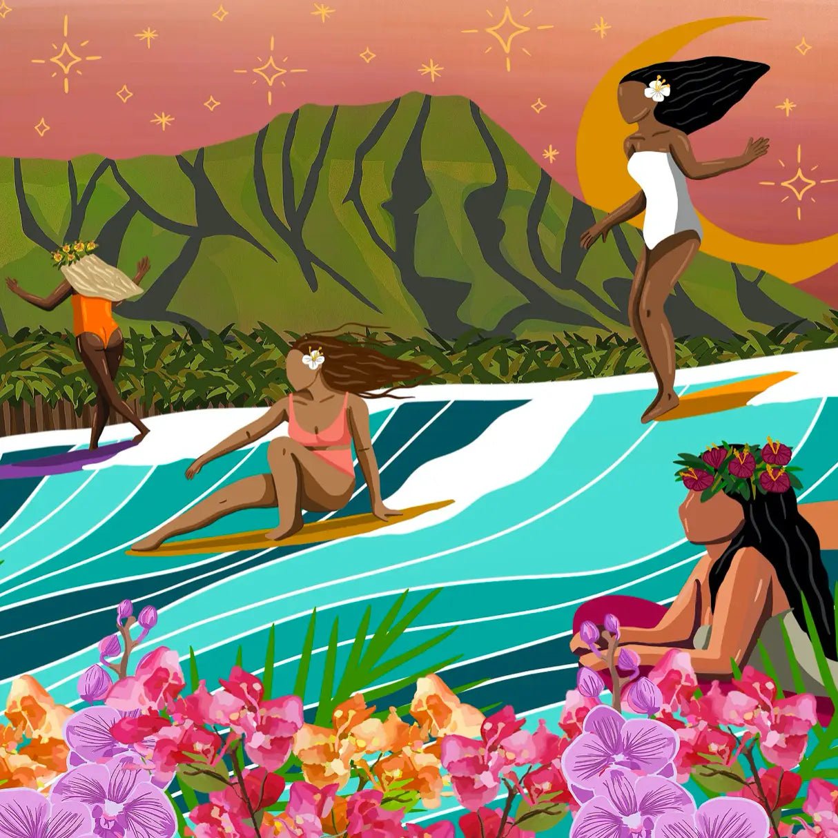 Party Wave Puzzle By Michi Pichel - The Salty Babehomegoods