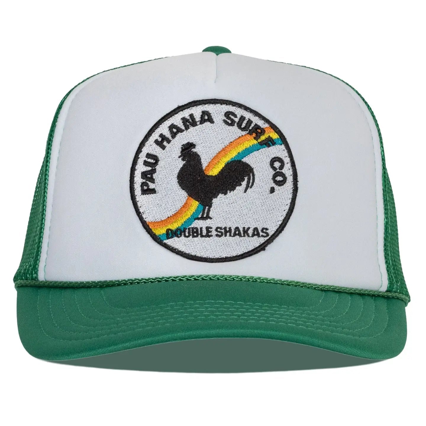 Pau Hana Surf Co. Trucker Hat - Green/White - The Salty BabeHats