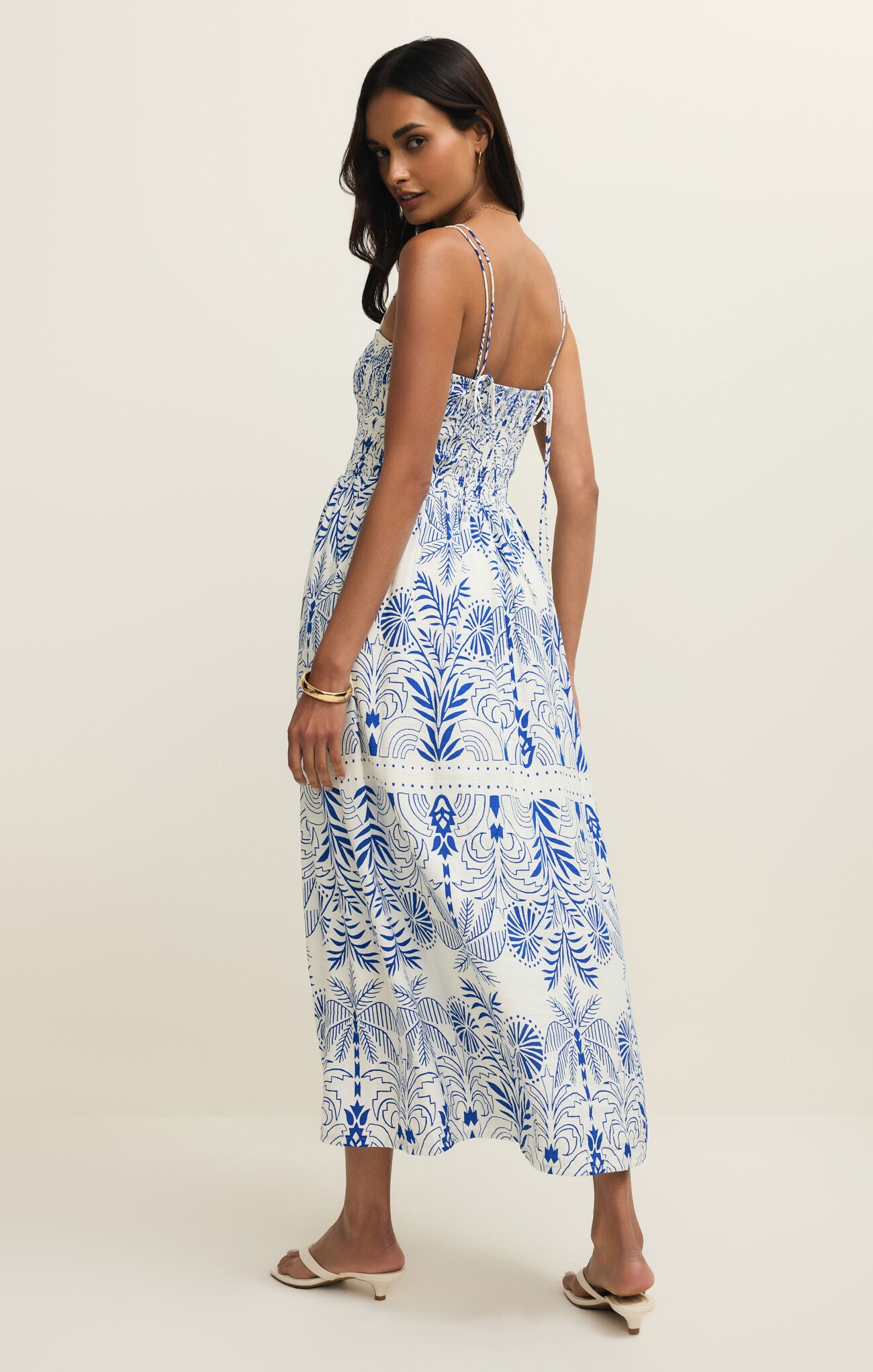 ZSUPPLY Nadine Palm Maxi Dress in Nautical