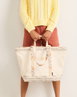 PENDLETON Astoria Canvas Large Tote - Ivory Ponderosa - The Salty BabeBags