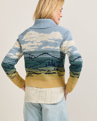 PENDLETON Big Sky Cotton Cardigan - Blue/Yellow Multi - The Salty BabeCardigan