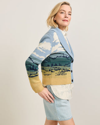 PENDLETON Big Sky Cotton Cardigan - Blue/Yellow Multi - The Salty BabeCardigan