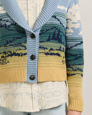 PENDLETON Big Sky Cotton Cardigan - Blue/Yellow Multi - The Salty BabeCardigan