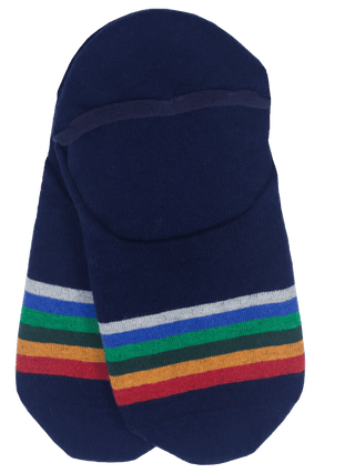 PENDLETON Crater Lake Stripe Cotton Moc Sock - Navy - The Salty Babesocks