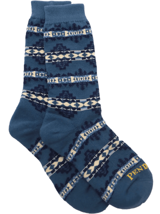 PENDLETON Desert Dawn Cotton Crew Sock - Blue - The Salty Babesocks