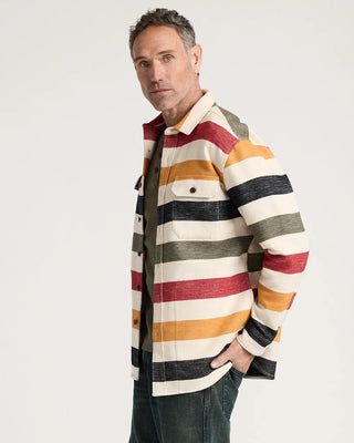 PENDLETON Driftwood Chamois Shirt in Glacier Stripe