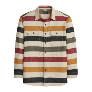 PENDLETON Driftwood Chamois Shirt in Glacier Stripe