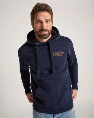 PENDLETON Heritage Logo Hoodie - Navy Blazer/Gold - The Salty BabeHoodies