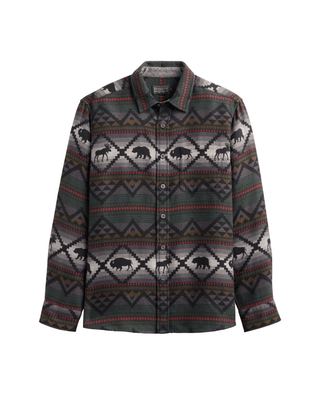 PENDLETON Marshall Chamois Shirt in Lost Trail Black