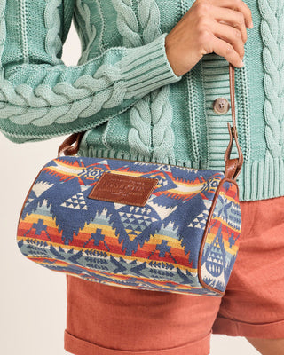 PENDLETON Nehalem Cotton Barrel Bag - Navy Multi - The Salty BabeBags