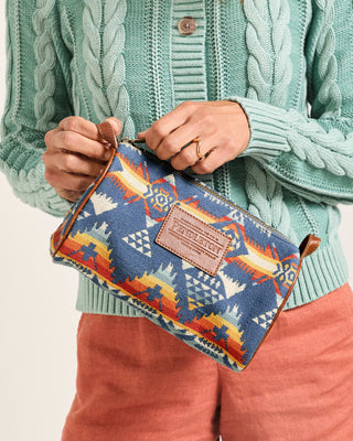 PENDLETON Nehalem Cotton Barrel Bag - Navy Multi - The Salty BabeBags