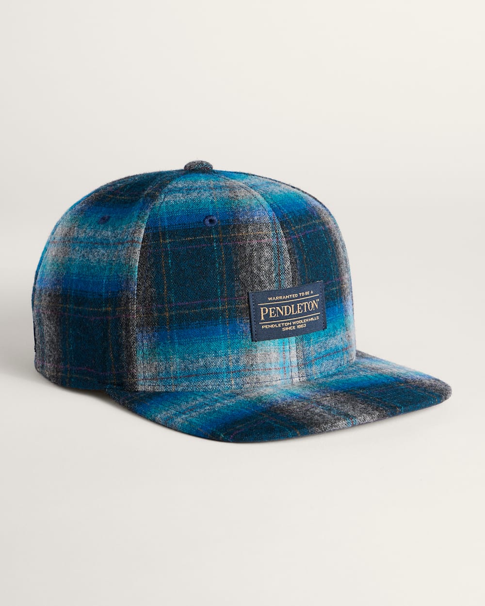 PENDLETON Plaid Flat Brim Hat - The Salty Babemens