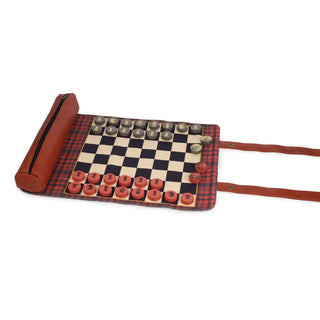 Pendleton Red Black Check Pattern Chess & Checkers - The Salty Babehomegoods