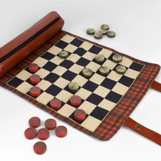 Pendleton Red Black Check Pattern Chess & Checkers - The Salty Babehomegoods