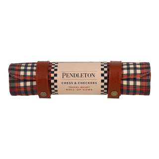 Pendleton Red Black Check Pattern Chess & Checkers - The Salty Babehomegoods