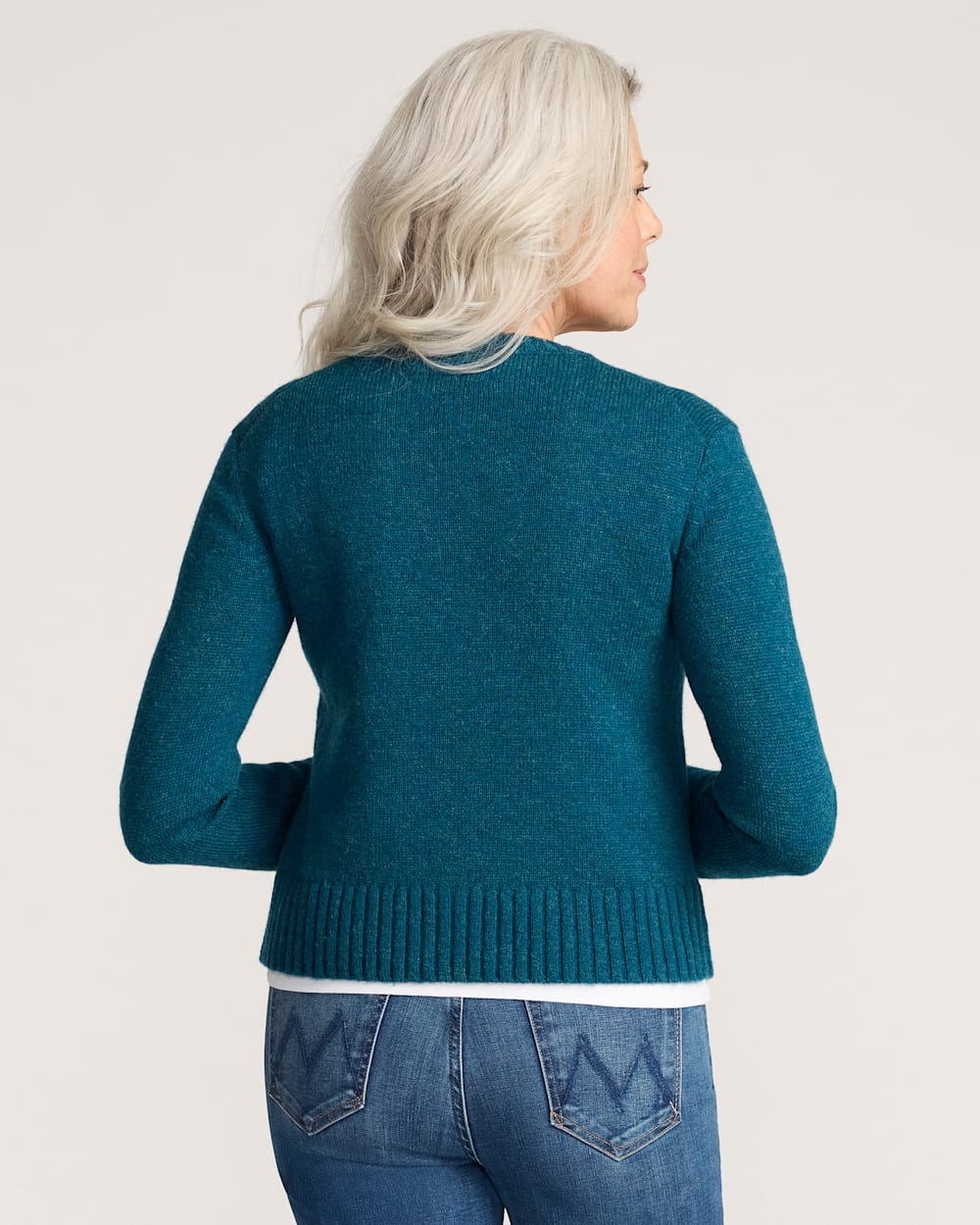 PENDLETON Relaxed Shetland Collection Crew Sweater - Deep Teal Heather - The Salty BabeSweaters