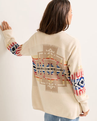 PENDLETON Sierra Spring Cotton Cardigan - Natural Chief Joseph - The Salty BabeCardigan