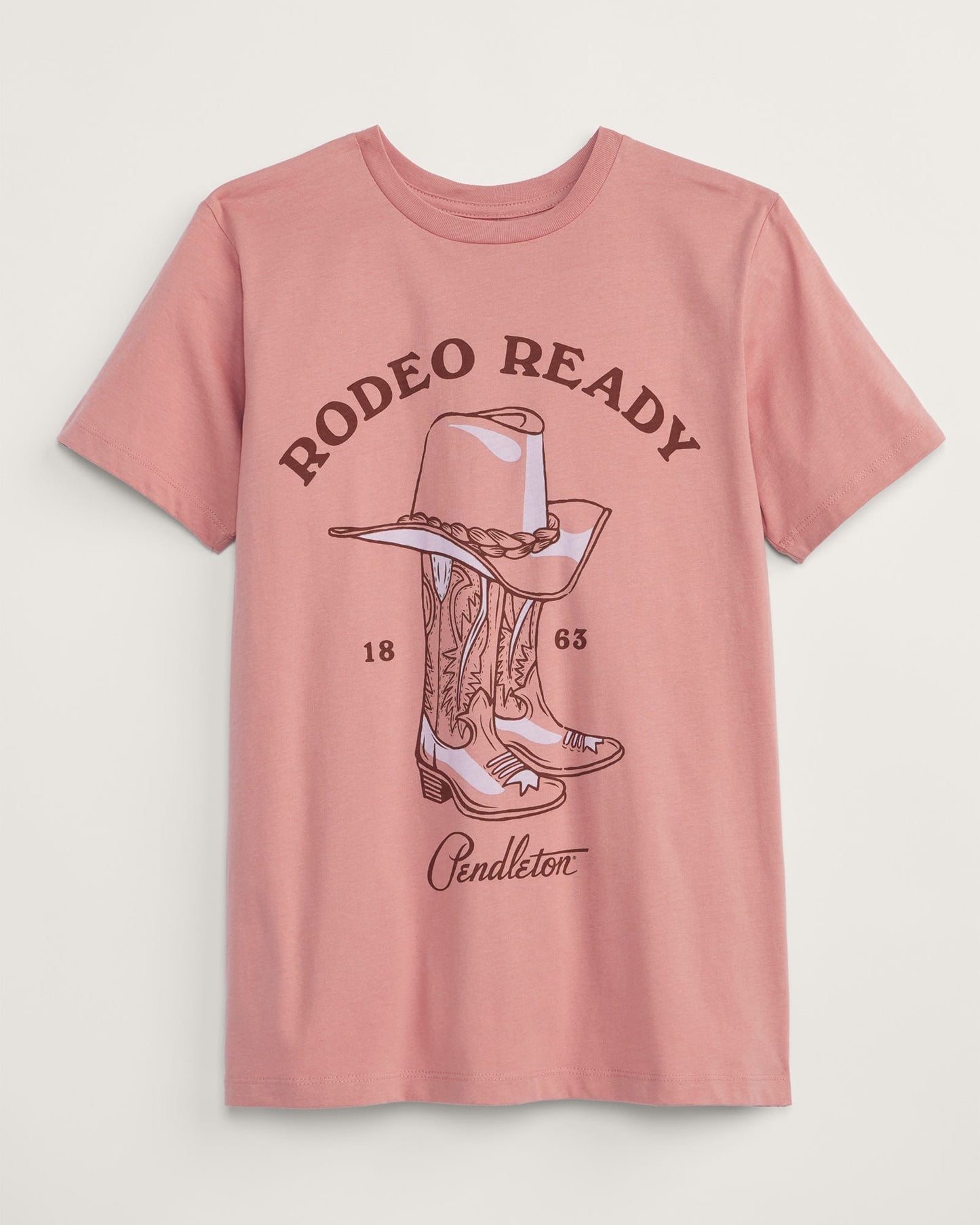 PENDLETON Women's Rodeo Ready Tee - Dusty Rose - The Salty BabeTee Shirts