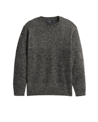 PENDLETON Wool Crew Sweater - Black/Wheat Heather - The Salty Babemens