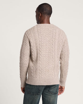 PENDLETON Wool Fisherman Sweater - Wheat Mix - The Salty Babemens