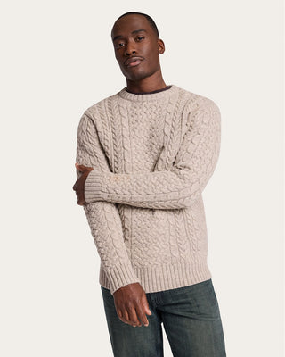 PENDLETON Wool Fisherman Sweater - Wheat Mix - The Salty Babemens