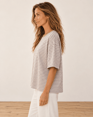 Pia Striped Oversized Tee - The Salty BabeTee Shirts