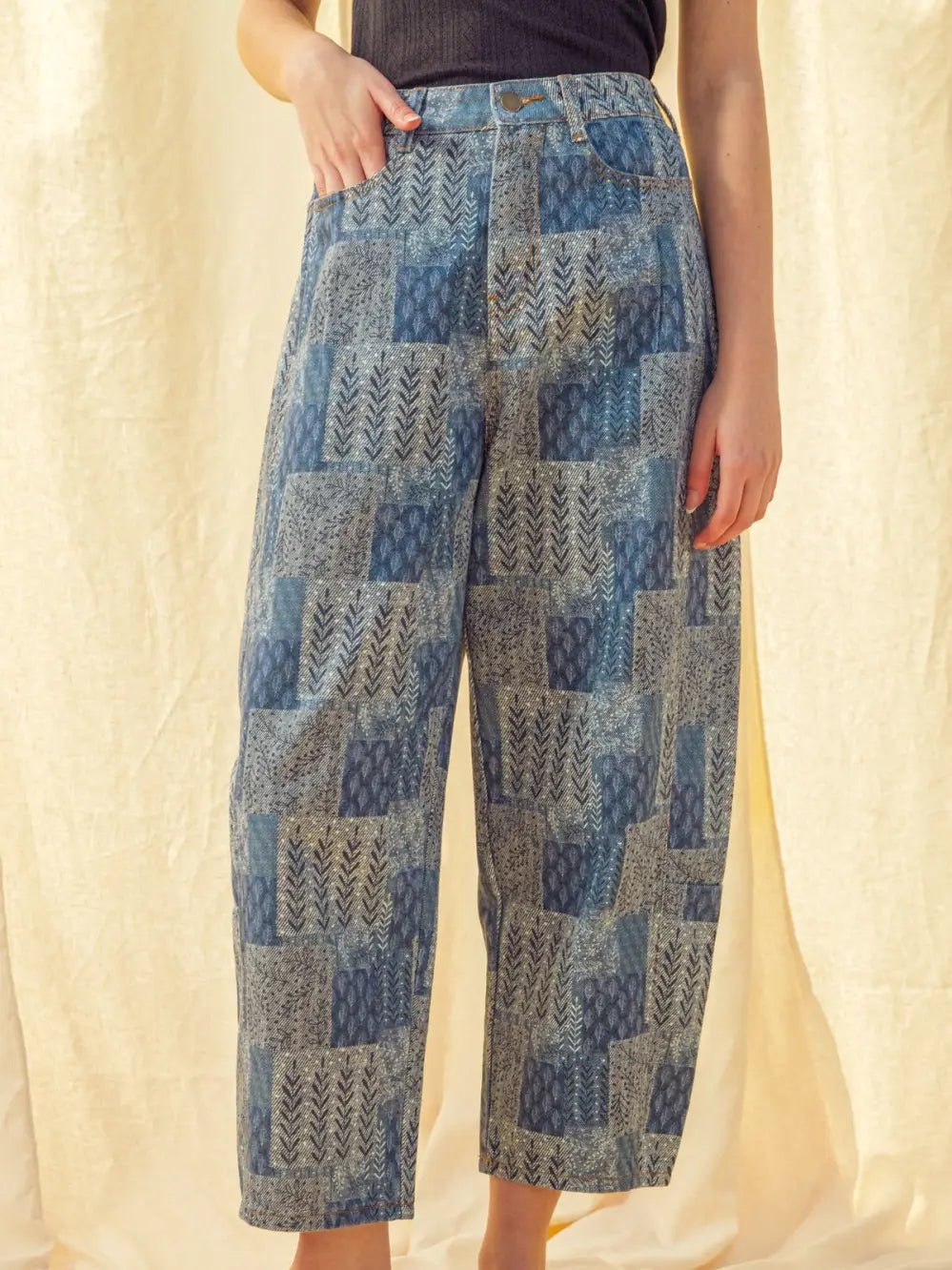 Pieced Out Barrel Pants - The Salty BabePants