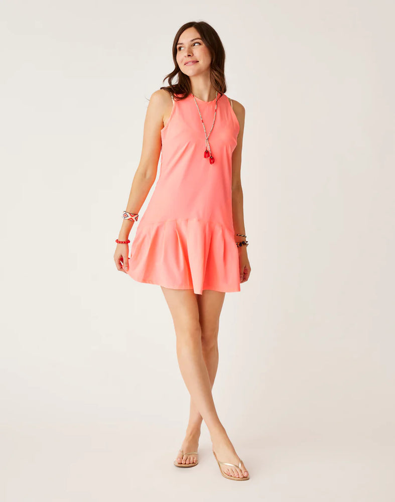 CARVE DESIGNS Venture Balsa dress-Electric Coral