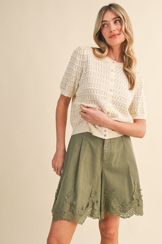 Pointelle Sunday Sweater - The Salty BabeTop