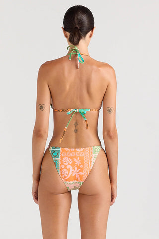 POOLSIDE PARADISO Ibisco String Tie Bikini Top - Sunset - The Salty BabeSwim Tops