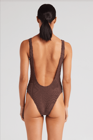 POOLSIDE PARADISO Mai Tai Scoop One Piece - Chocolate - The Salty BabeOne Piece Swimsuits
