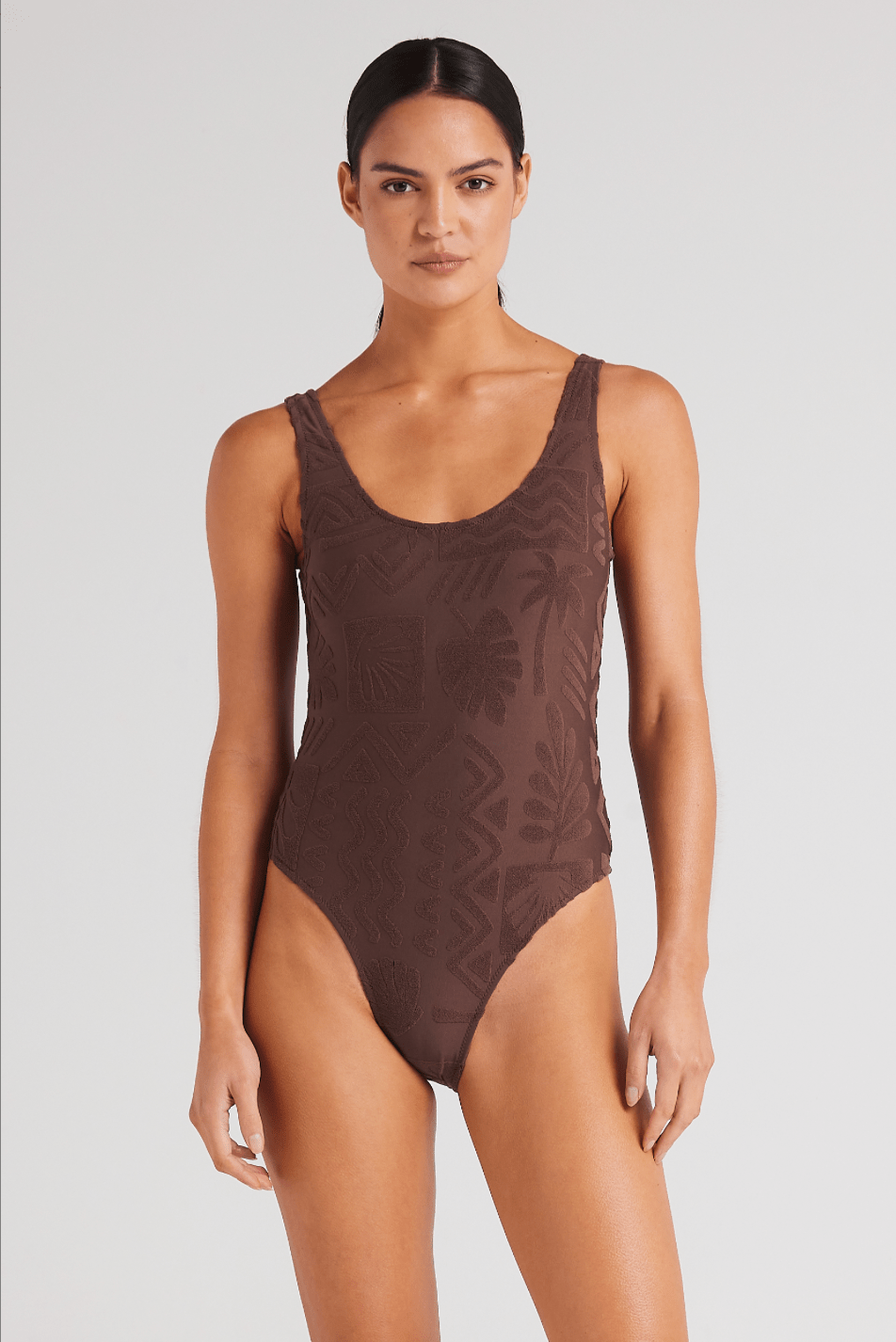 POOLSIDE PARADISO Mai Tai Scoop One Piece - Chocolate - The Salty BabeOne Piece Swimsuits