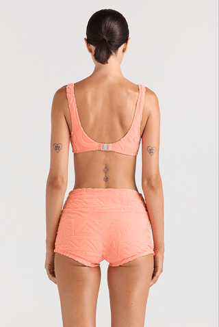 POOLSIDE PARADISO Mai Tai Shorty Bikini Bottom - Coral - The Salty BabeSwim Bottoms