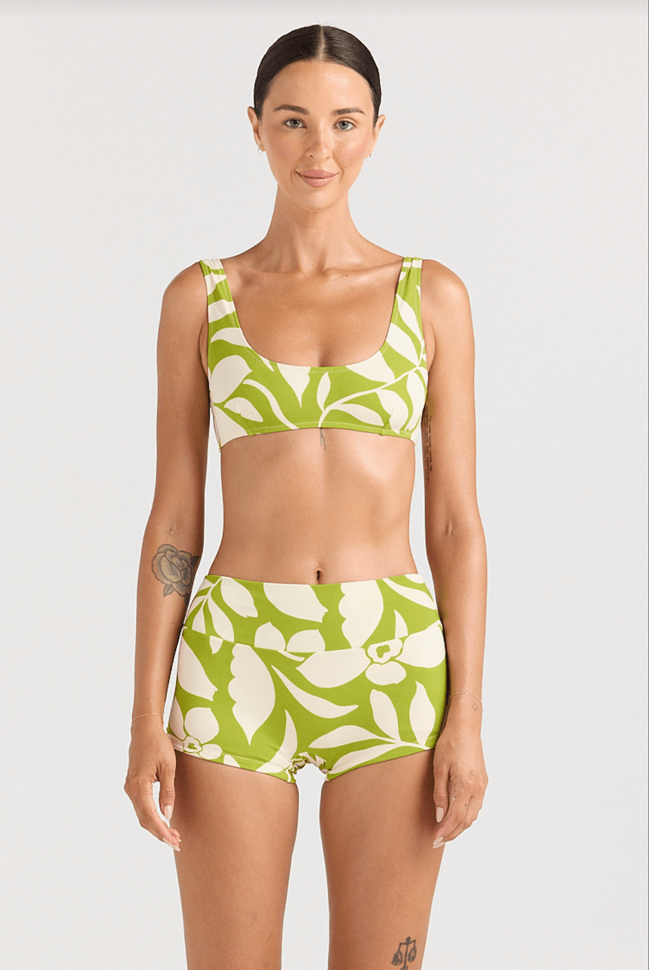POOLSIDE PARADISO Mare Crop Bikini Top - Margarita - The Salty BabeSwim Tops