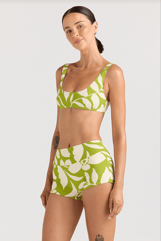 POOLSIDE PARADISO Mare Crop Bikini Top - Margarita - The Salty BabeSwim Tops