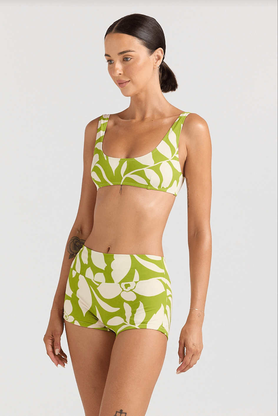 POOLSIDE PARADISO Mare Shorty Bikini Bottom - Margarita - The Salty BabeSwim Bottoms