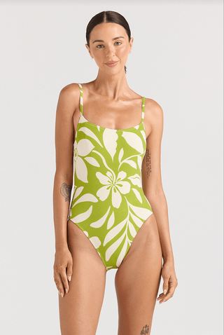 POOLSIDE PARADISO Mare Singlet One - Piece Swimsuit - Margarita - The Salty BabeOne Piece Swimsuits