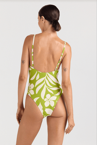 POOLSIDE PARADISO Mare Singlet One - Piece Swimsuit - Margarita - The Salty BabeOne Piece Swimsuits