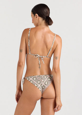 POOLSIDE PARADISO Stella Bralette Tri Tie Bikini Top - Coconut - The Salty BabeSwim Tops