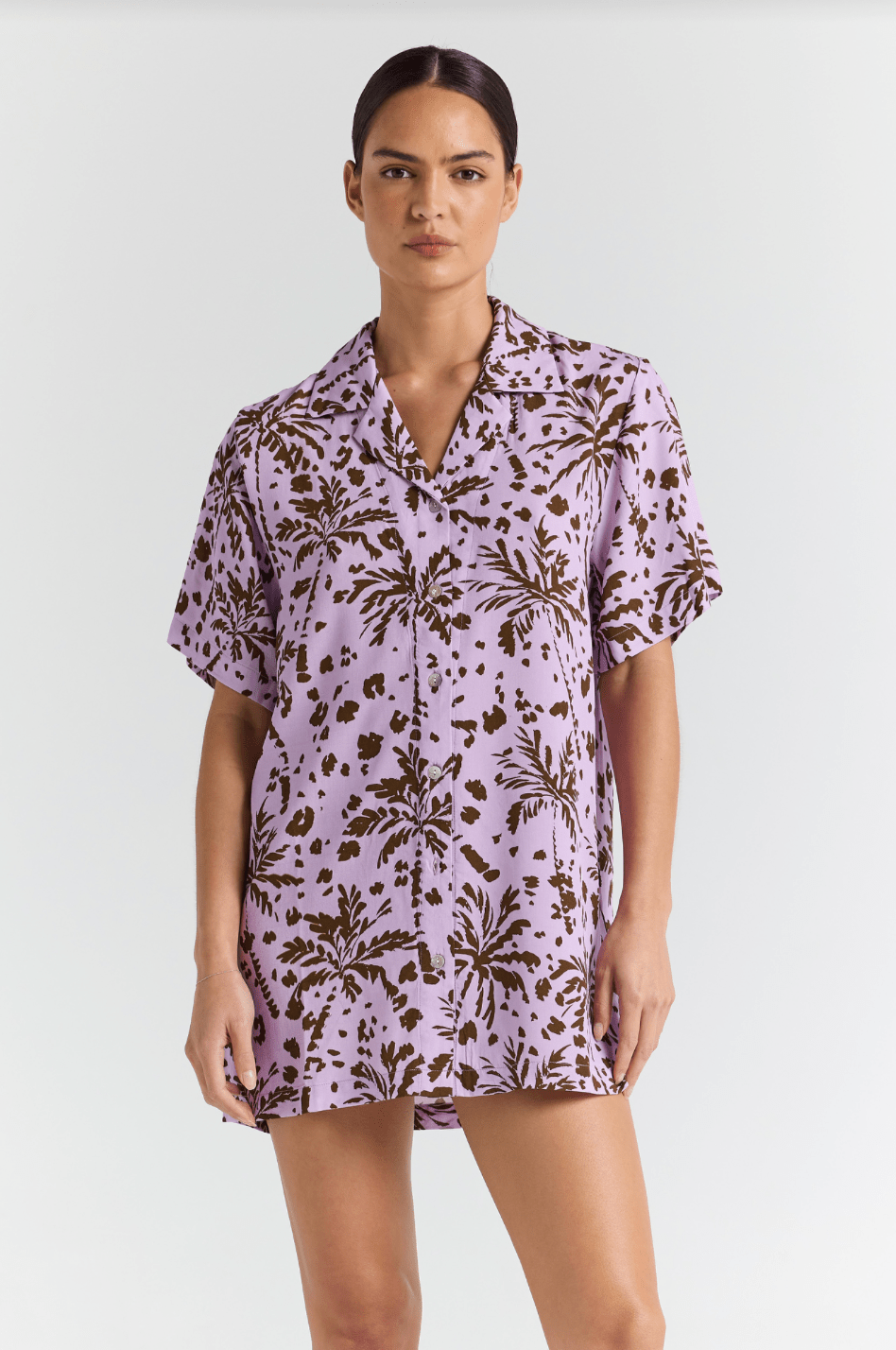 POOLSIDE PARADISO Zanzibar Shirt Dress - Lilac - The Salty BabeDresses