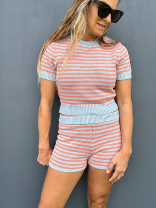 Pop of Coast Knit Crop Top - The Salty BabeTop